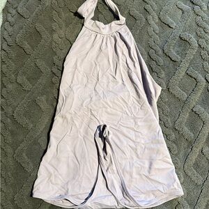 Halter Neck Bodysuit in Light Purple